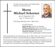 Traueranzeige Michael Schorner