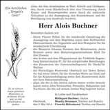 Traueranzeige Alois Buchner