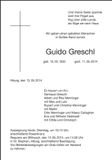 Traueranzeige Guido Greschl