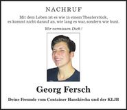 Traueranzeige Georg Fersch