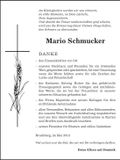 Traueranzeige Mario Schmucker