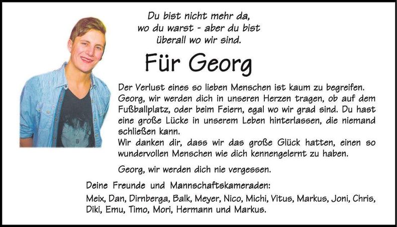 Traueranzeige Georg Fersch