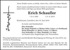 Traueranzeige Erich Schaufler