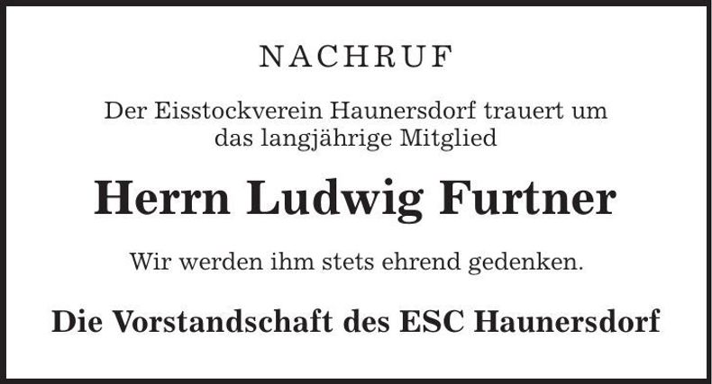 Traueranzeige Ludwig Furtner