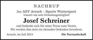 Traueranzeige Alfred Frisch