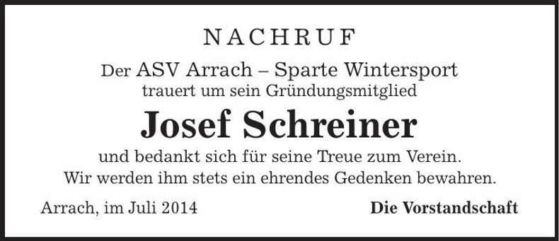 Traueranzeige Alfred Frisch