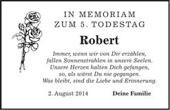 Traueranzeige Robert 