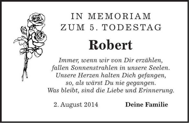 Traueranzeige Robert 