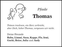 Traueranzeige Thomas Dünstl