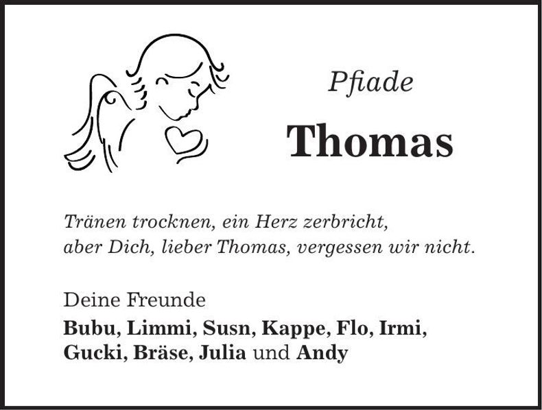 Traueranzeige Thomas Dünstl
