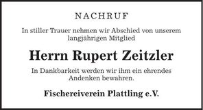 Traueranzeige Rudolf Pfeil