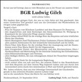 Traueranzeige Ludwig Gilch