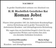 Traueranzeige Roman Jobst