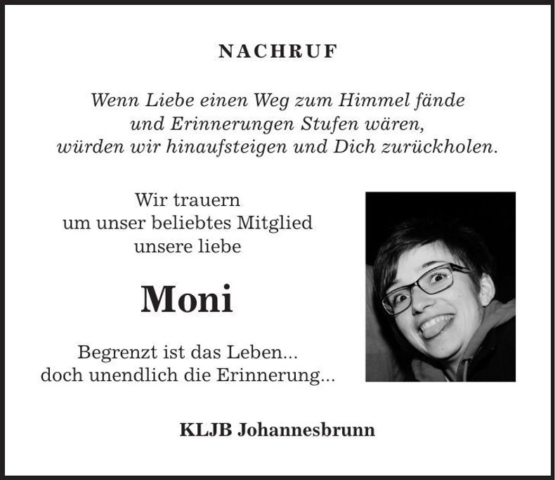 Traueranzeige Monika Breitenwinkler