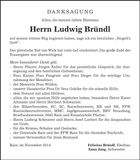 Traueranzeige Ludwig Bründl