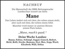 Traueranzeige Manfred Stieber