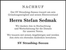 Traueranzeige Josef Parzefall