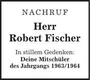 Traueranzeige Robert Fischer