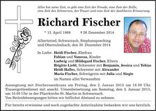 Traueranzeige Richard Fischer