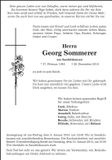 Traueranzeige Georg Sommerer