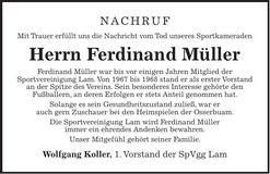 Traueranzeige Lukas Treml