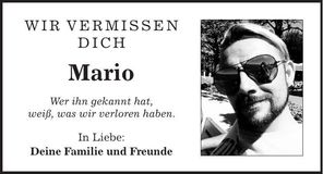 Traueranzeige Mario Pawelski