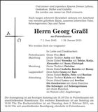 Traueranzeige Georg Graßl