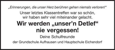 Traueranzeige Detlef Süß