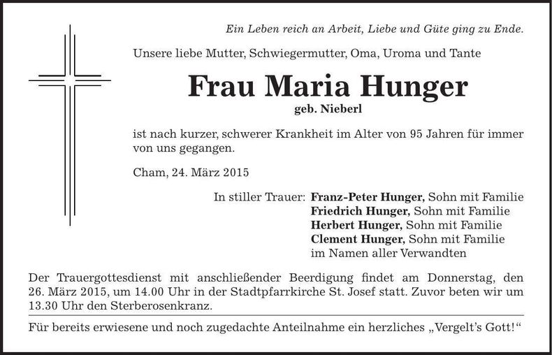 Traueranzeige  