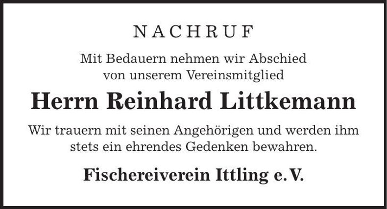 Traueranzeige Rupert Rohrmeier