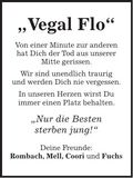 Traueranzeige Florian Vögerl