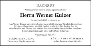 Traueranzeige Josef Schneider