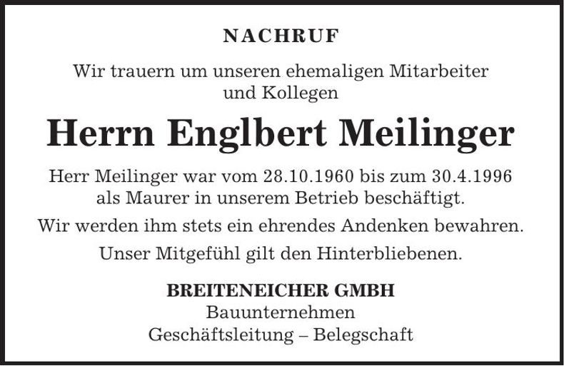 Traueranzeige Georg Ossner