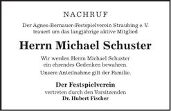 Traueranzeige Michael Schuster
