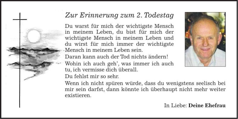 Traueranzeige Johann Pongratz