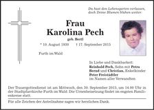 Traueranzeige Schießl Bestattung