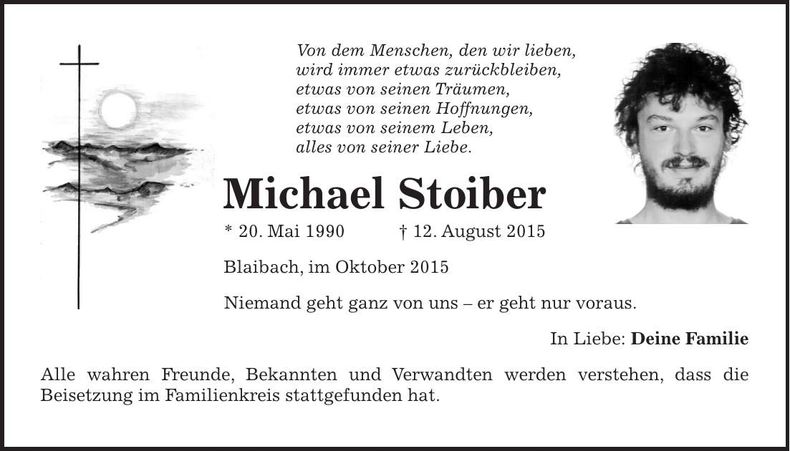 Traueranzeige Michael Stoiber