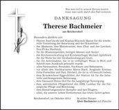 Traueranzeige Therese Bachmeier