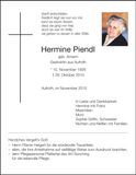 Traueranzeige Hermine Piendl
