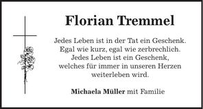 Traueranzeige Kornelia Müller