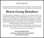Traueranzeige Georg Bräuherr