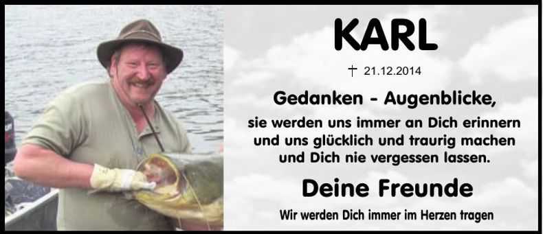 Traueranzeige Karl Vögerl