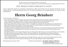 Traueranzeige Georg Bräuherr