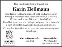 Traueranzeige Karin Heilmann