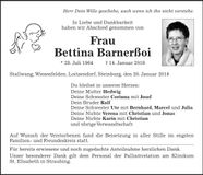 Traueranzeige Bettina Barnerßoi