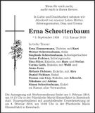 Traueranzeige Erna Schrottenbaum