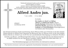 Traueranzeige Alfred Andro
