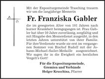 Traueranzeige xxx xxx