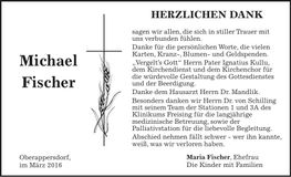 Traueranzeige Michael Fischer
