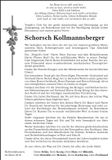 Traueranzeige Schorsch Kollmannsberger